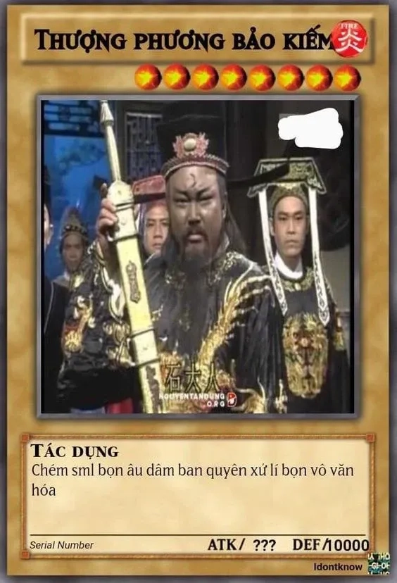 Bài Yugioh chế meme anh bê quan tài độc đáo và sáng tạo thú vị