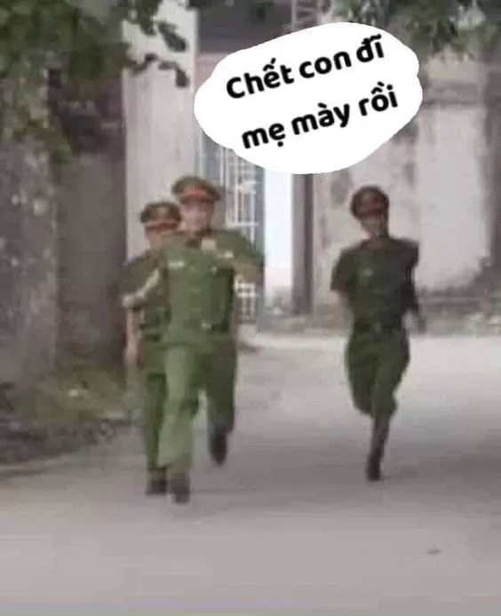 Công an đánh dân meme hài hước và đầy tính giải trí