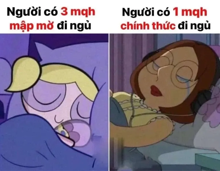 Meme buồn ngủ quá với biểu cảm hài hước cực dễ thương