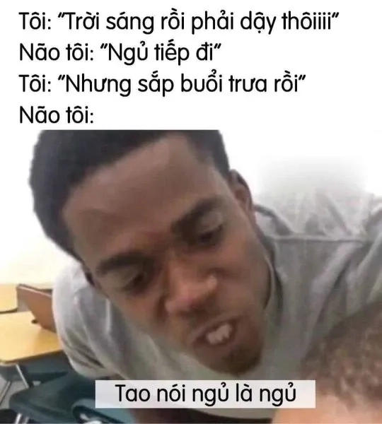 Ảnh meme ngủ ngon với thông điệp nhẹ nhàng và hài hước