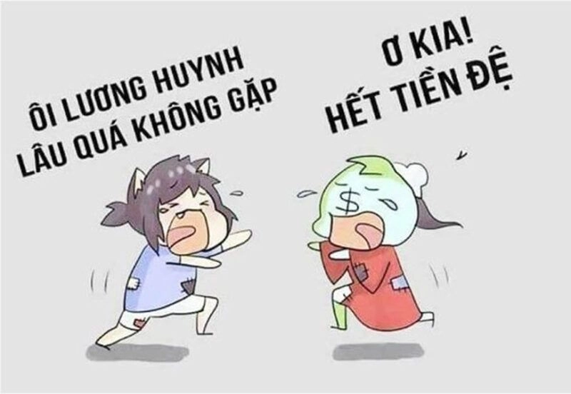 Meme bank tiền hài hước về các tình huống giao dịch ngân hàng