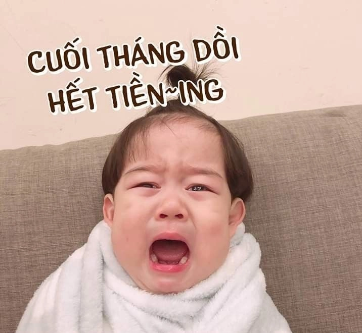 Meme lau nước mắt bằng tiền châm biếm cực kỳ thú vị