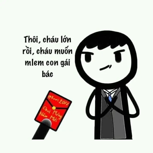 Hình ảnh tết meme dễ thương và phù hợp để chia sẻ cùng bạn bè