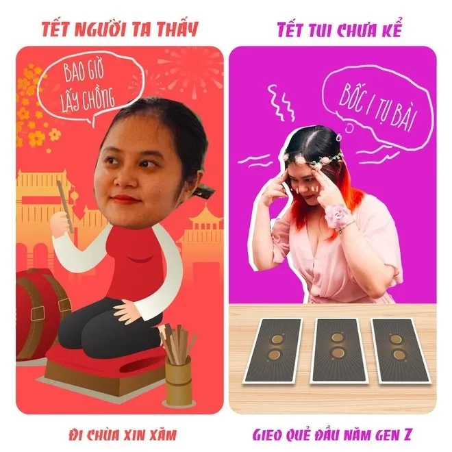 Meme mèo đón tết dễ thương và hài hước phù hợp để chia sẻ