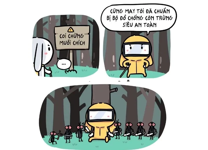 Răng thỏ meme dễ thương tạo cảm giác vui vẻ