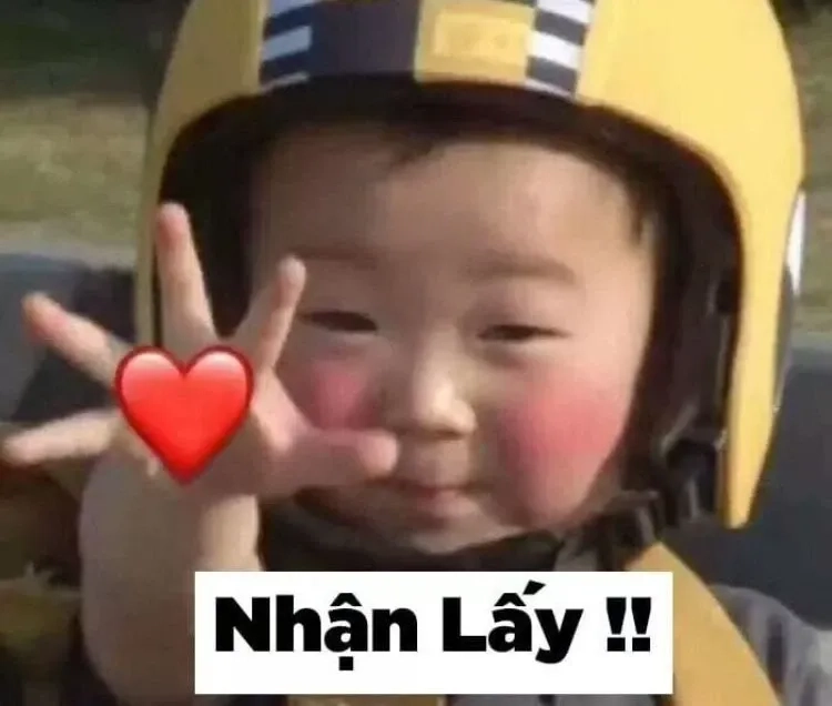 Meme anh yêu em dễ thương và ngộ nghĩnh với thông điệp lãng mạn