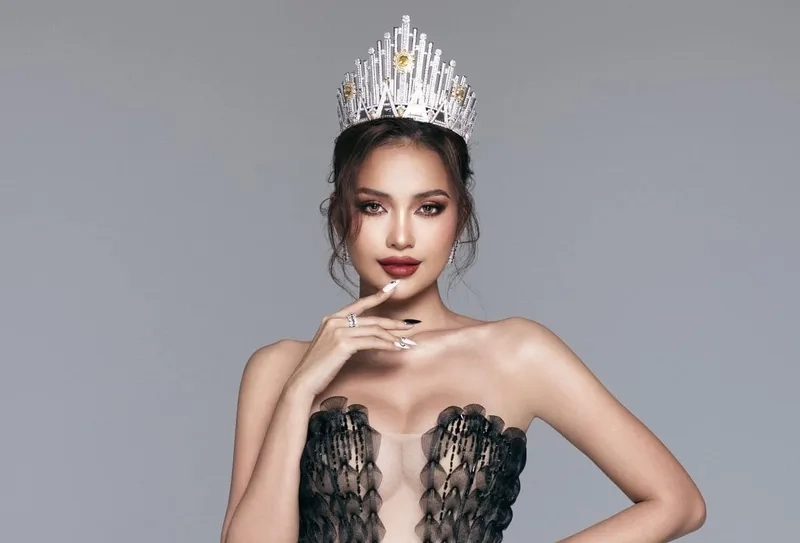 Hình Ngọc Châu trong các phần thi luôn thu hút sự chú ý của khán giả