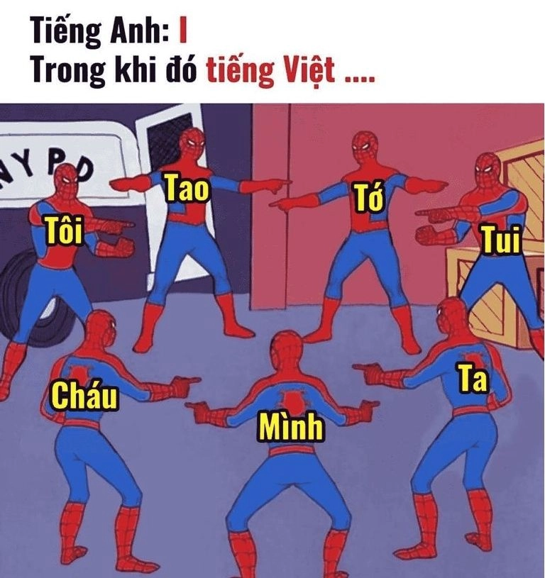 Meme 4 người nhện với biểu cảm ngộ nghĩnh và sáng tạo