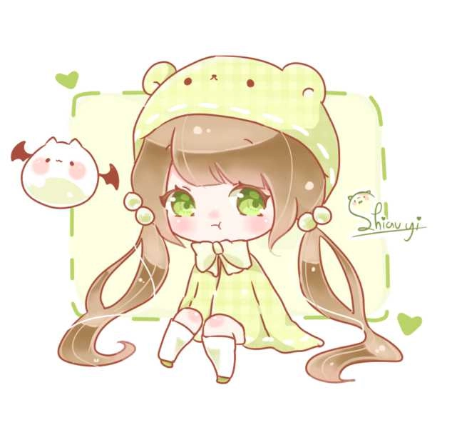 Avatar đẹp cho nữ cute chibi mang nét trong sáng dịu dàng