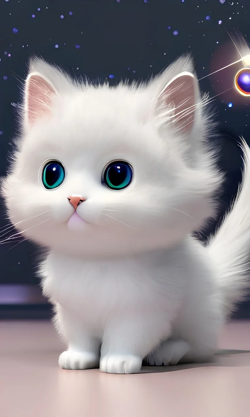 Hình nền cute 3D mang phong cách dễ thương