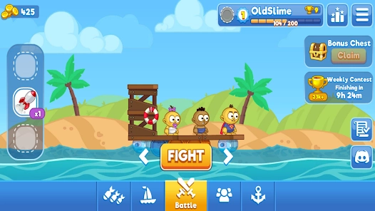 Các Nhân Vật và Vũ Khí Trong Raft Wars Multiplayer