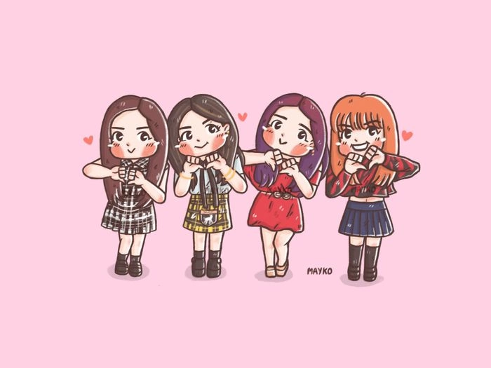 Blackpink chibi cute mang nét tinh nghịch độc đáo