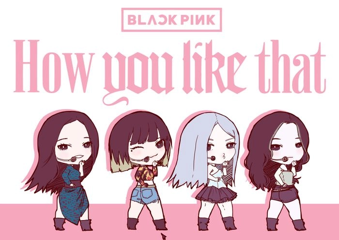 Blackpink chibi how you like that đầy năng lượng