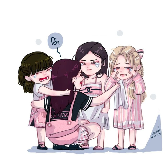 Hình blackpink chibi dễ thương và ngọt ngào