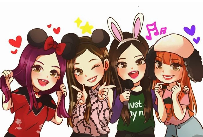 Ảnh black pink chibi khiến fan tan chảy