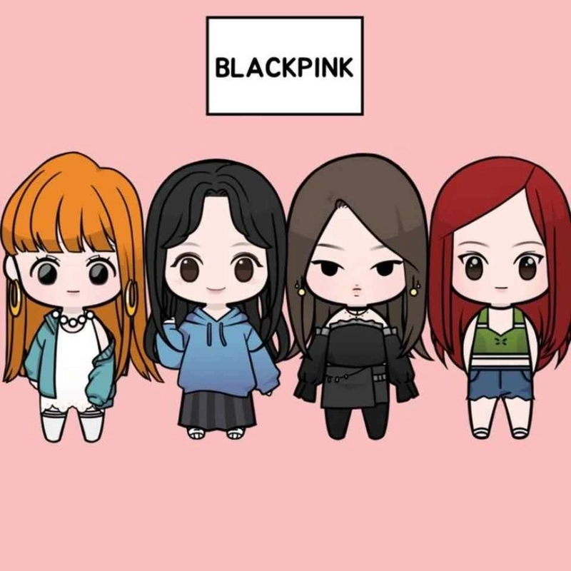 Ảnh blackpink chibi cute đầy mê hoặc