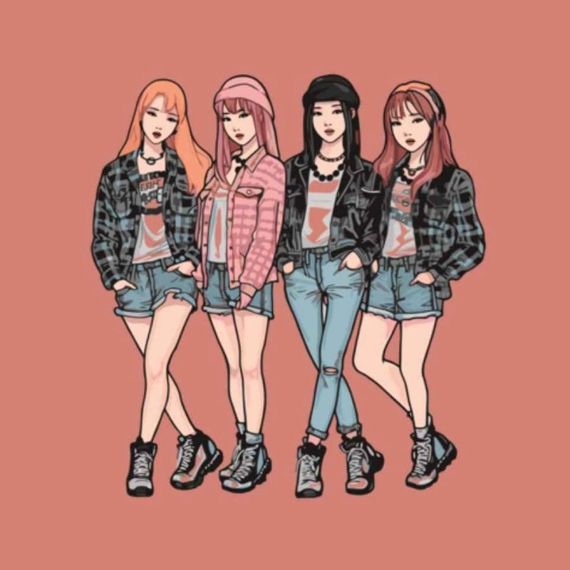 Hình Blackpink chibi cute dễ thương đốn tim fan