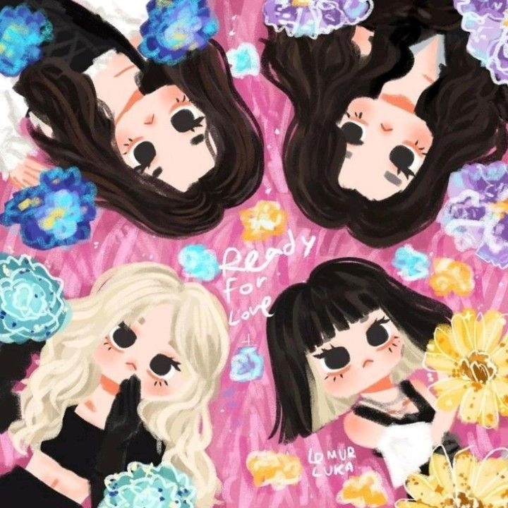 Hình ảnh Blackpink chibi sắc màu cá tính