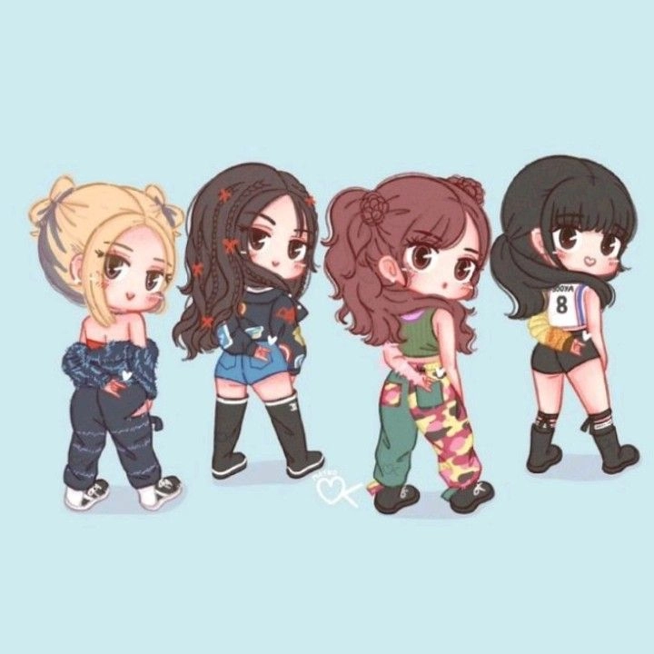 Ảnh Blackpink chibi How You Like That nổi bật