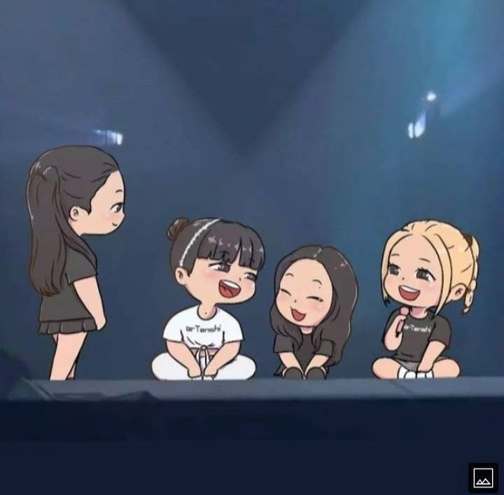 Ảnh chibi của Blackpink phong cách Hàn Quốc