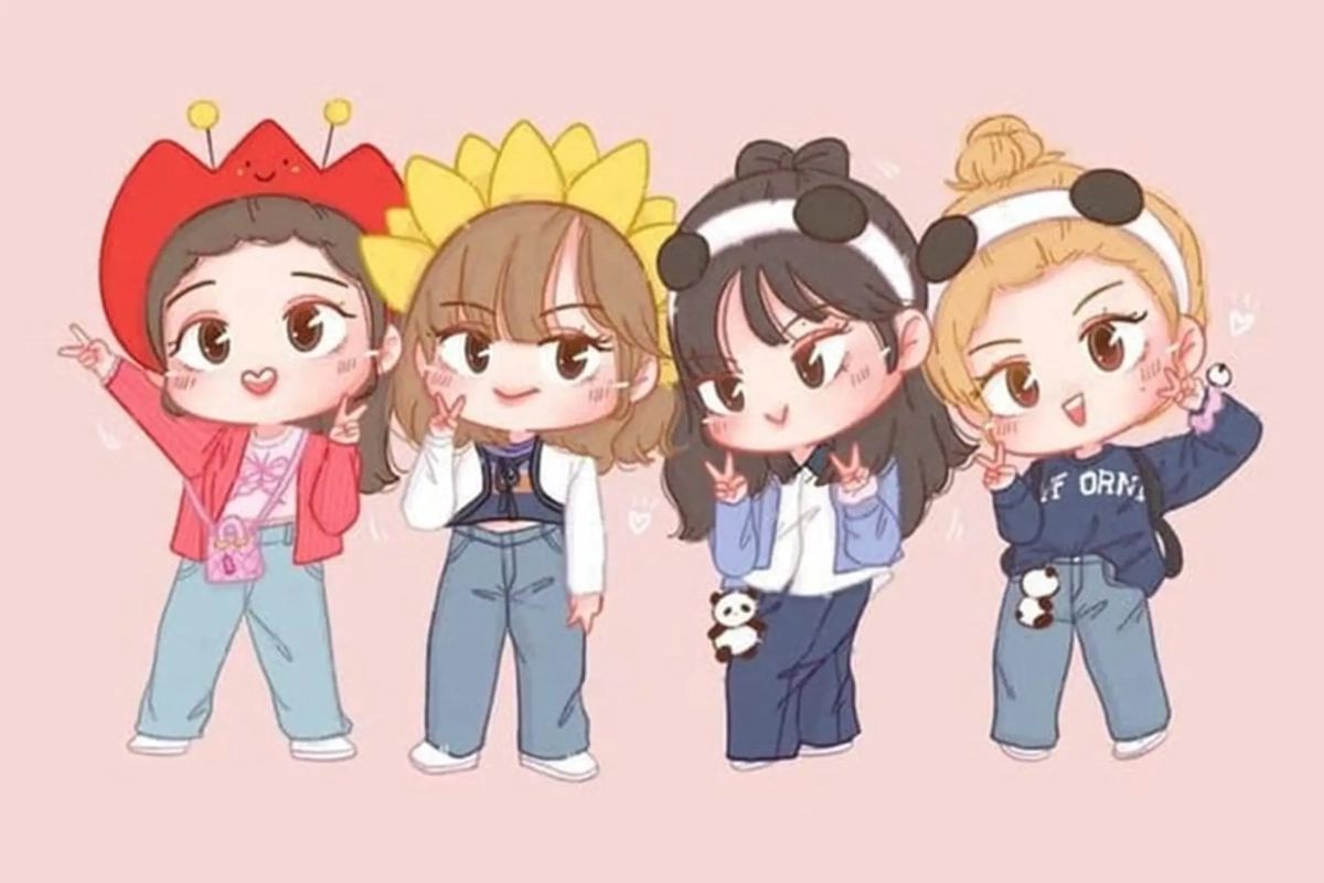 Blackpink chibi nổi bật phong cách cá tính