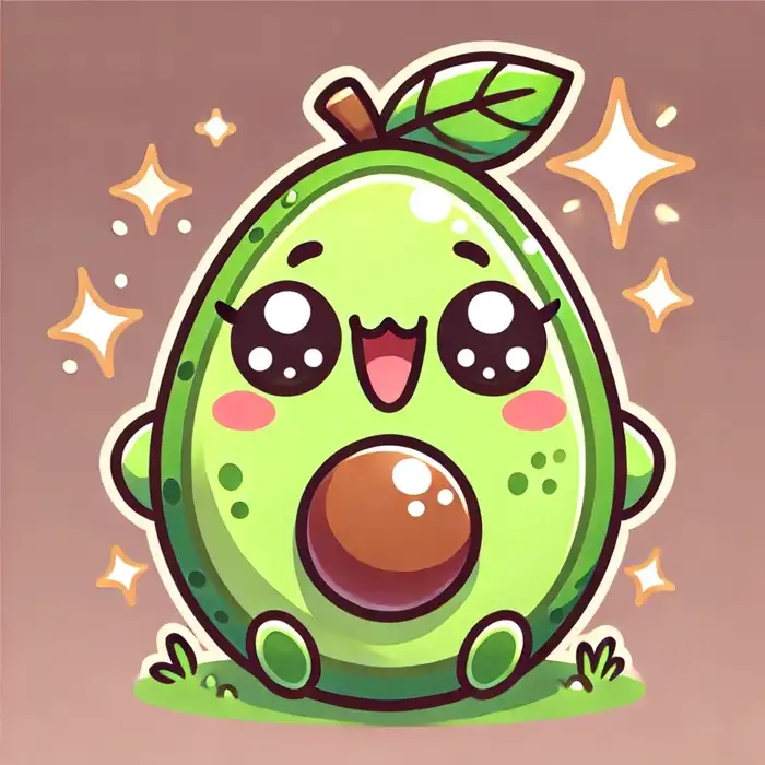Ảnh bơ chibi sinh động, dễ thương dành cho những tín đồ hoạt hình