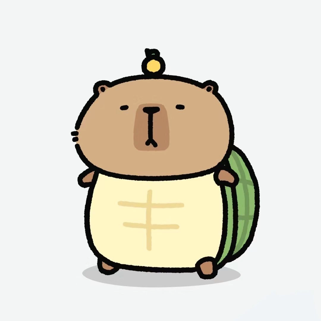 Cute capybara chibi dịu dàng như gió mùa thu
