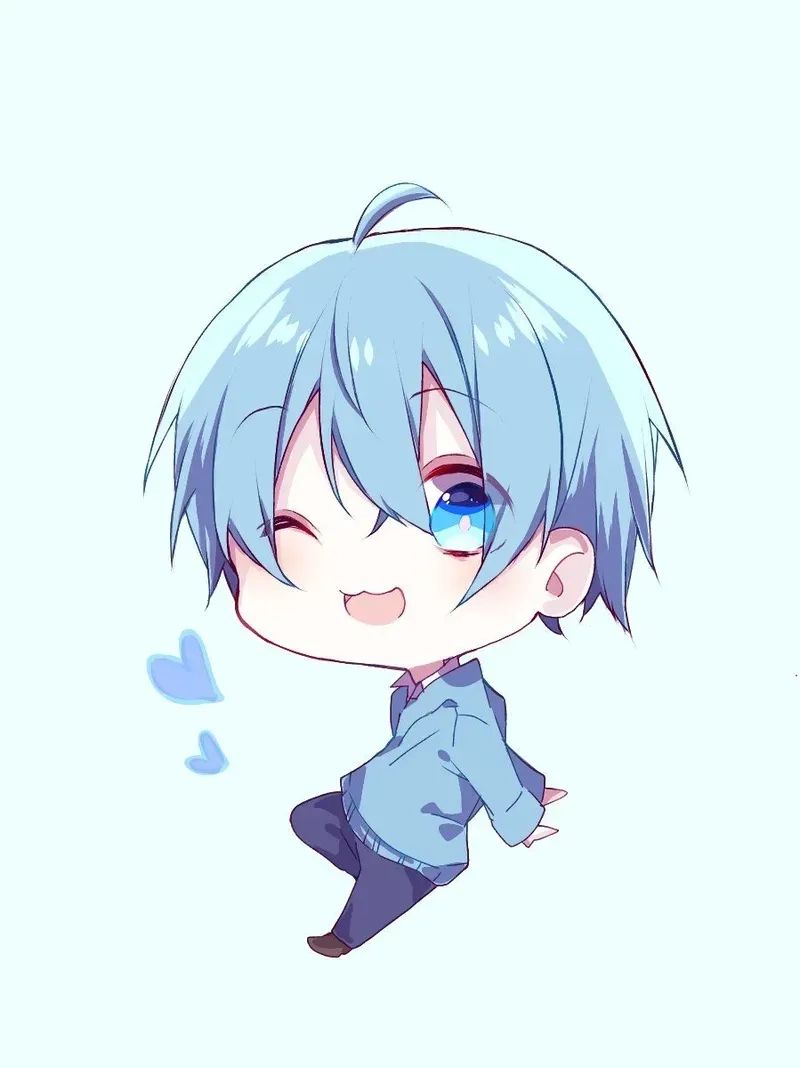 Hình anime nam chibi gợi cảm hứng sáng tạo độc đáo