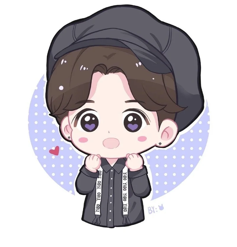 Ảnh chibi cute nam thể hiện phong cách cá tính