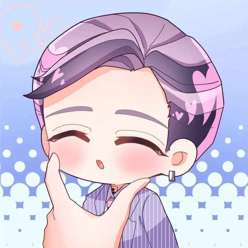 Ảnh chibi nam dễ thương mang năng lượng tích cực