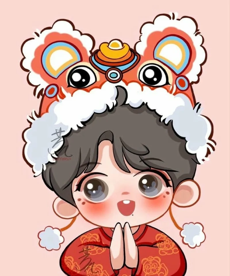 Anime nam cute chibi phong cách đáng yêu thời thượng