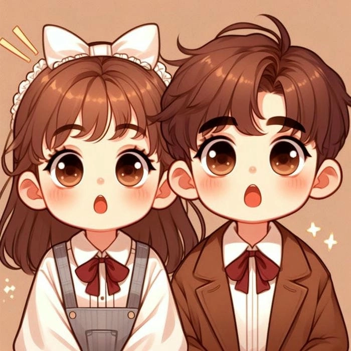 Anime chibi cặp đôi cute hút mắt người xem