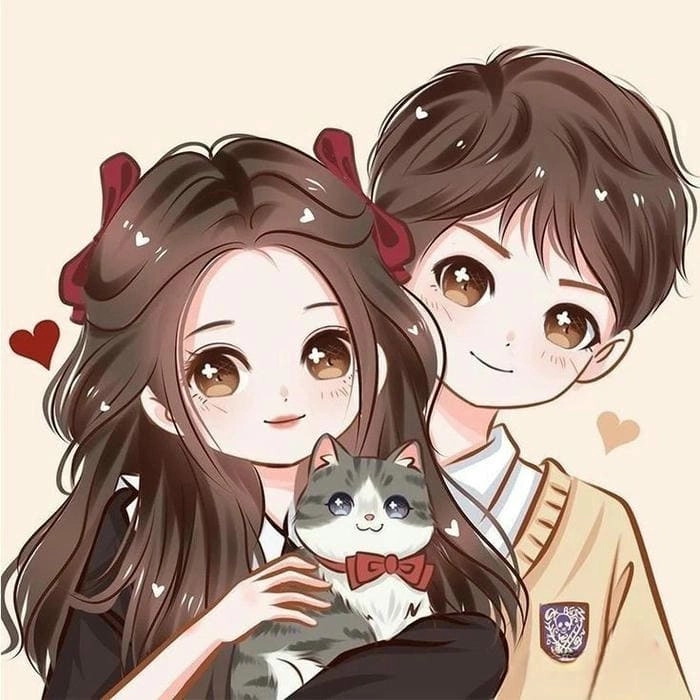 Chibi cặp nét vẽ khiến trái tim tan chảy