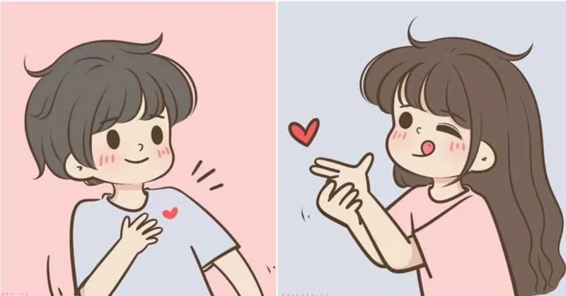 Chibi đôi cute đốn tim mọi tín đồ hình ảnh