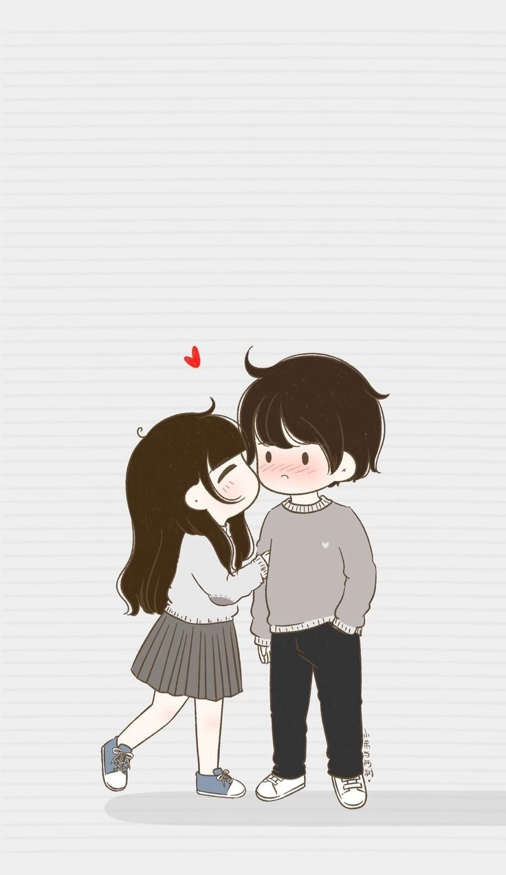 Hình ảnh cặp đôi chibi đáng yêu mê ly