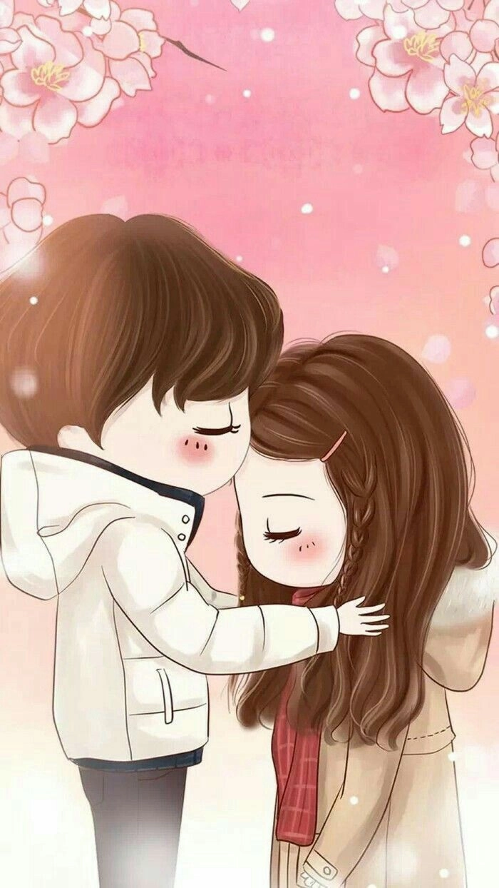 Ảnh chibi đôi ngọt ngào khiến lòng rung động