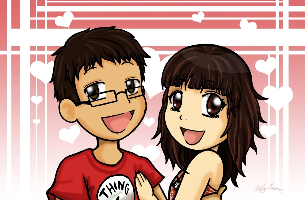 Ảnh cặp anime chibi đáng yêu siêu dễ thương