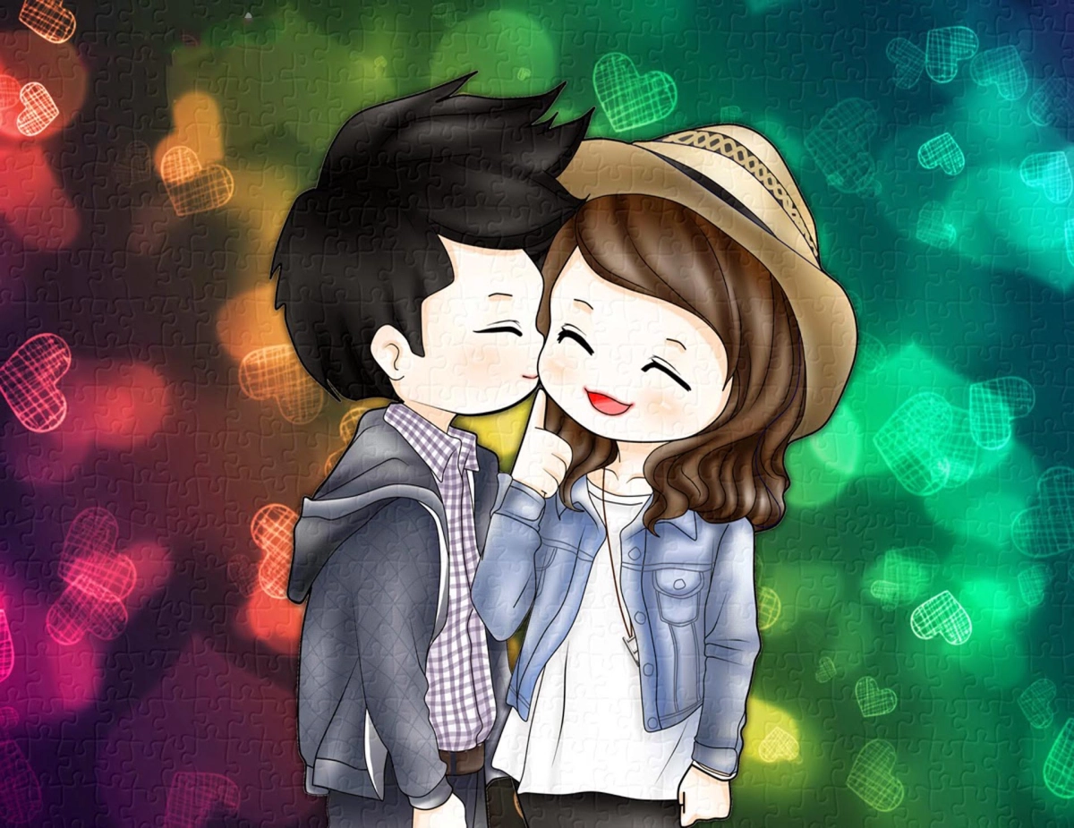 Ảnh cặp chibi cute gây chú ý mọi góc nhìn