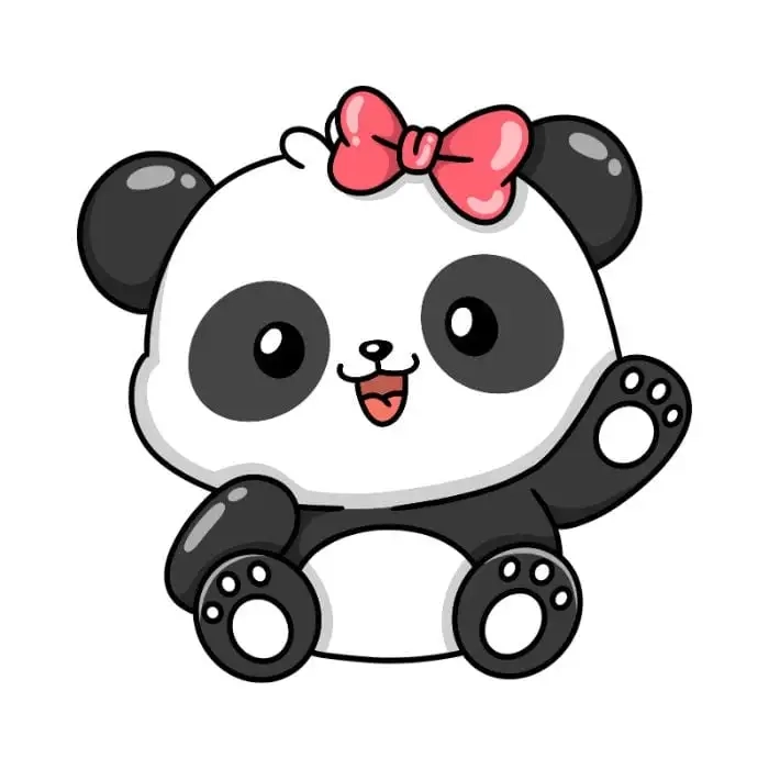 Chibi cute chibi gấu trúc siêu dễ thương