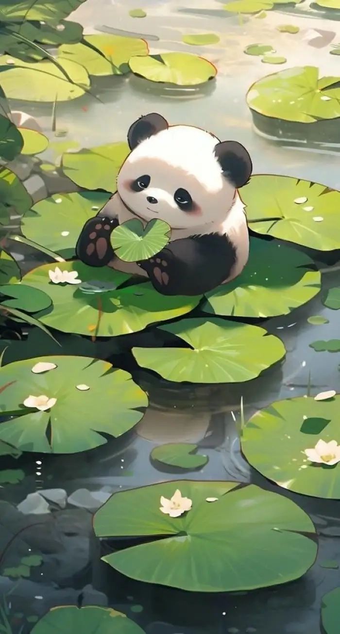 Gấu trúc chibi cute khiến ai cũng tan chảy