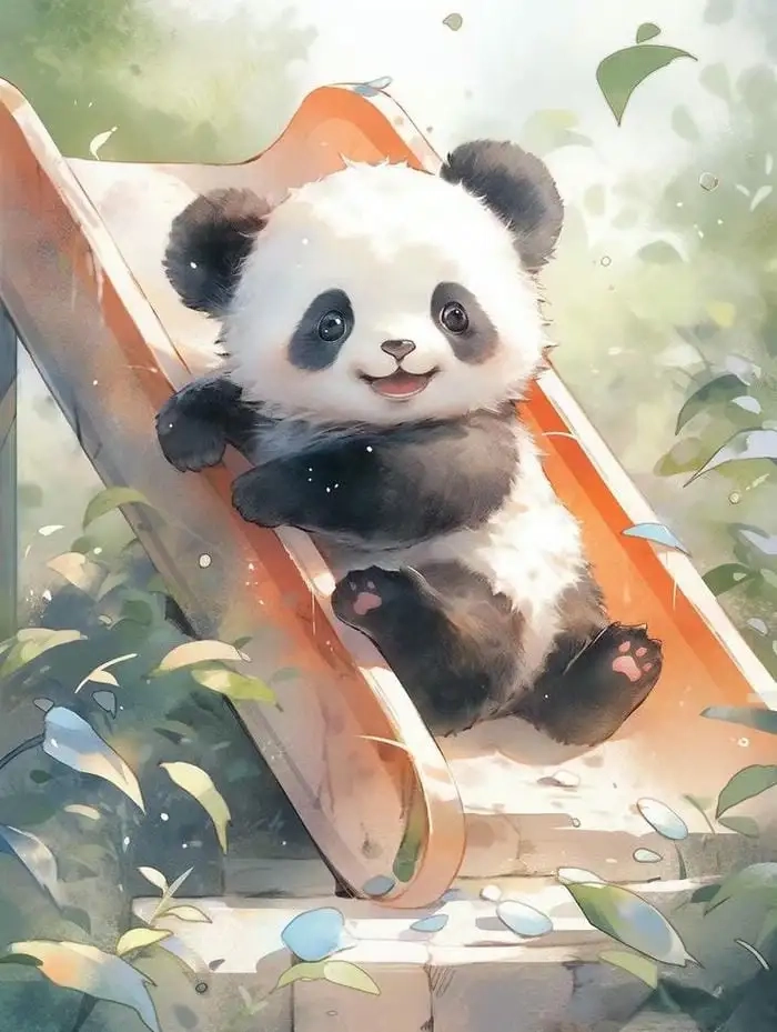 Gấu trúc cute chibi gây nghiện mọi ánh nhìn