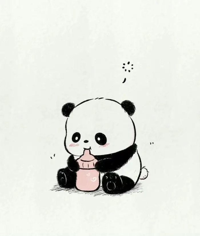Hình gấu trúc chibi nổi bật và ngọt ngào