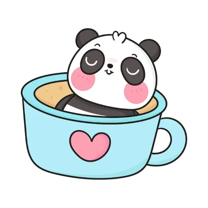 Ảnh chibi gấu trúc thể hiện nét dễ thương