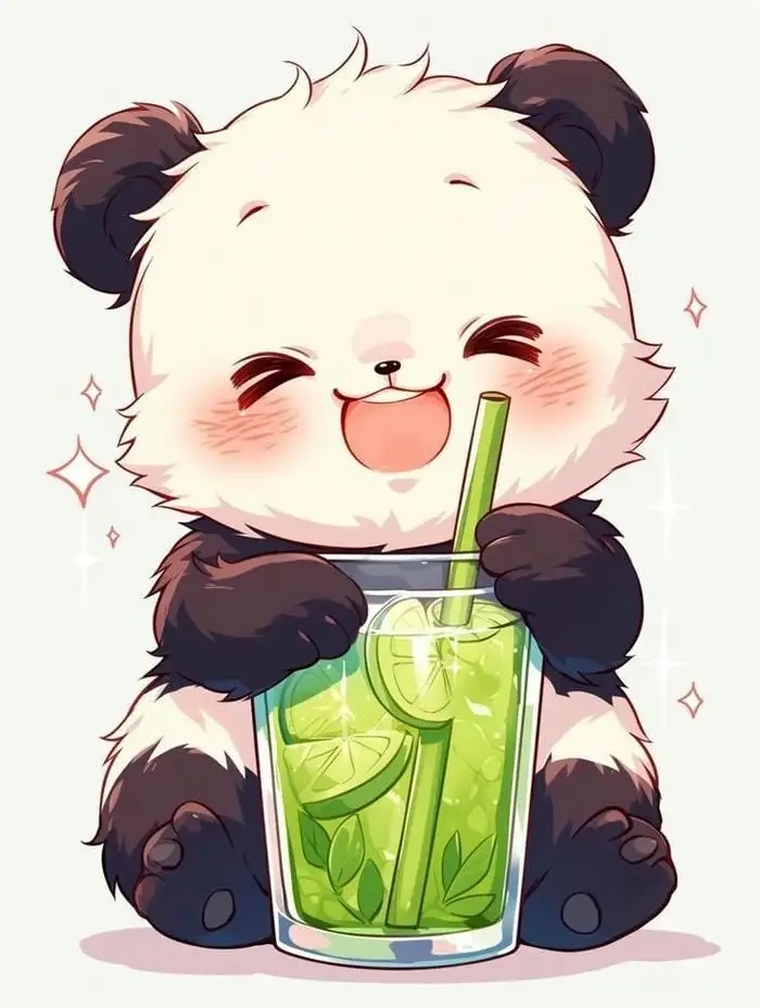 Gấu cute chibi làm trái tim rung động nhẹ