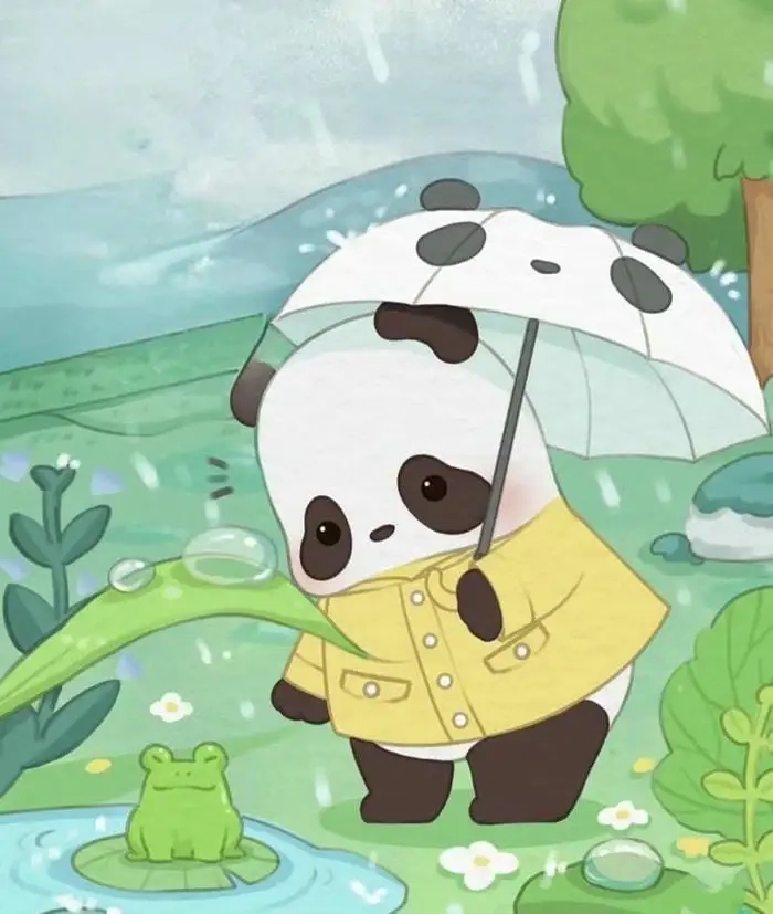 Ảnh chibi gấu mang đến sự dễ chịu cho người xem