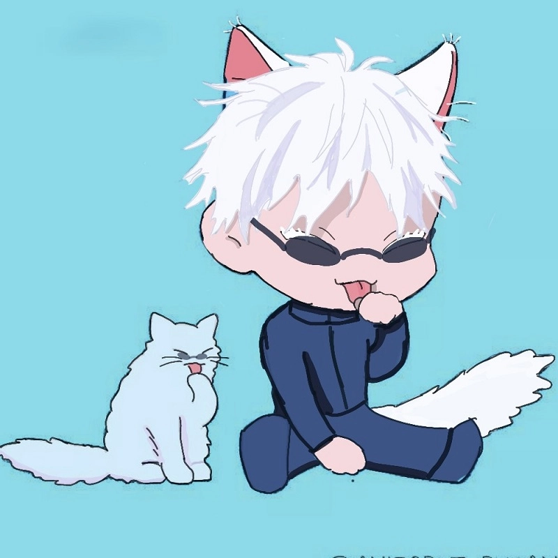 Gojo chibi anime đẹp mắt khiến fan ngẩn ngơ