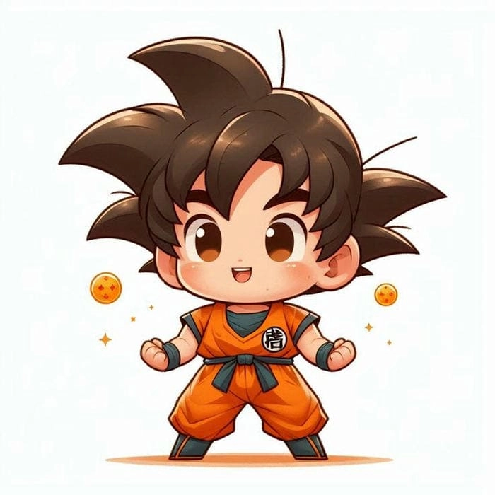 Black Goku chibi độc đáo trong tạo hình ngầu