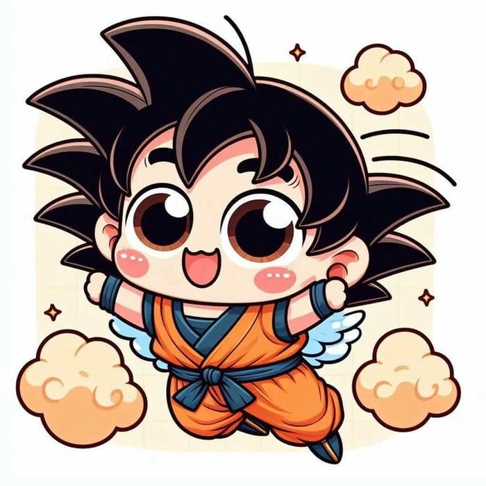 Cách vẽ Goku chibi đơn giản mà cực đẹp mắt