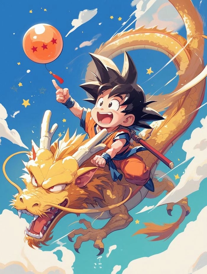 Goku chibi Ultra Instinct trong tạo hình hoàn hảo