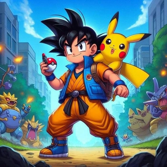 Cute Goku chibi với tạo hình siêu dễ thương